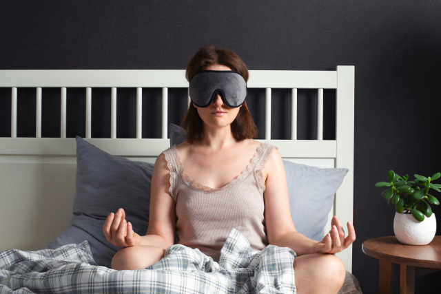 meditating before bedtime