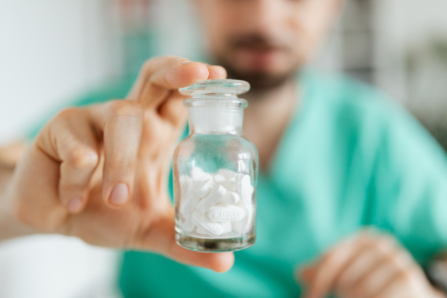 bottle of pills